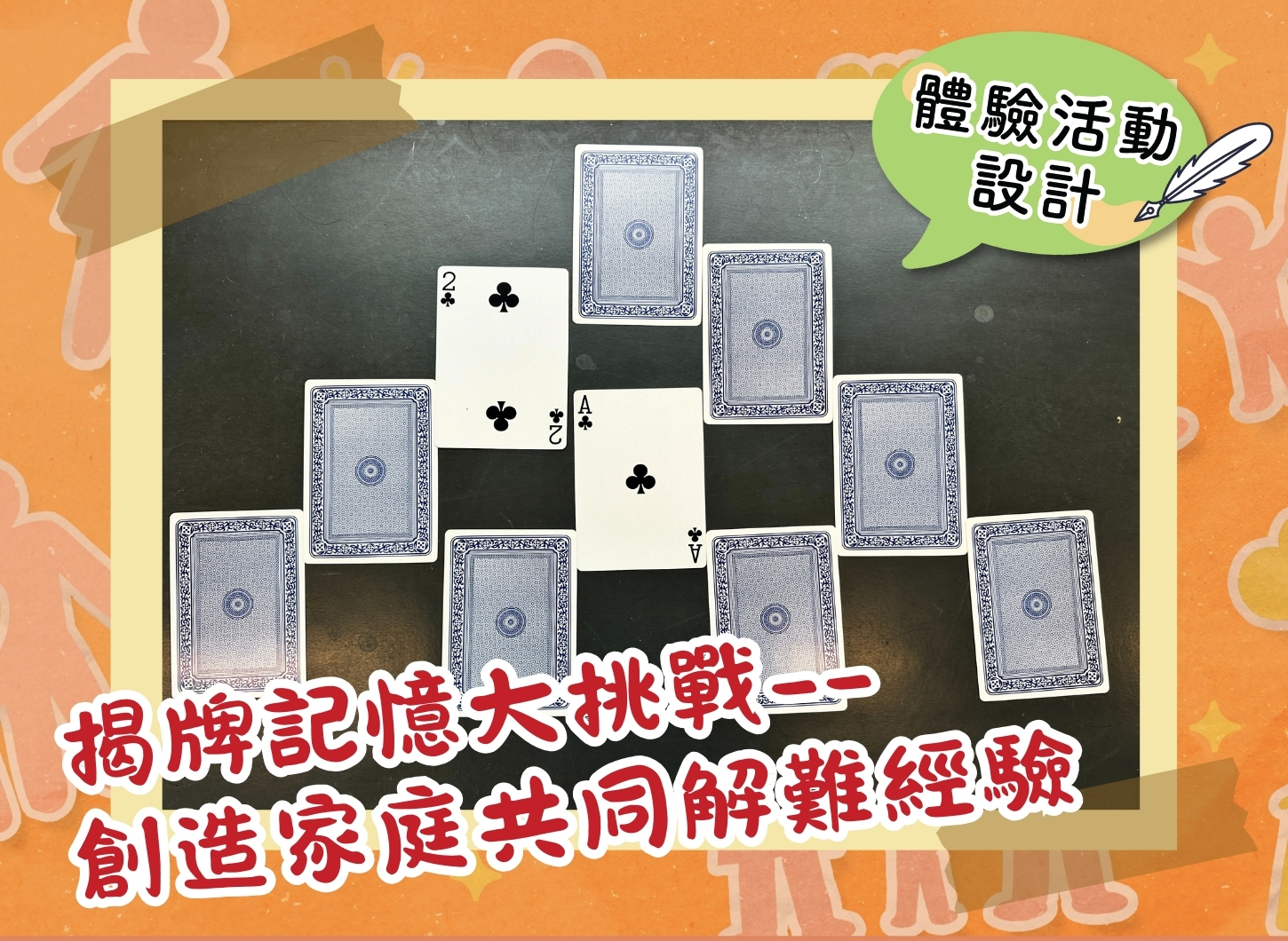 【體驗活動設計】揭牌記憶大挑戰——創造家庭共同解難經驗